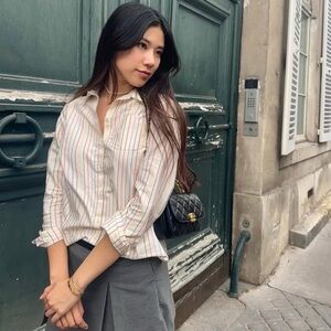 Sezane Multicolor Striped Shirt